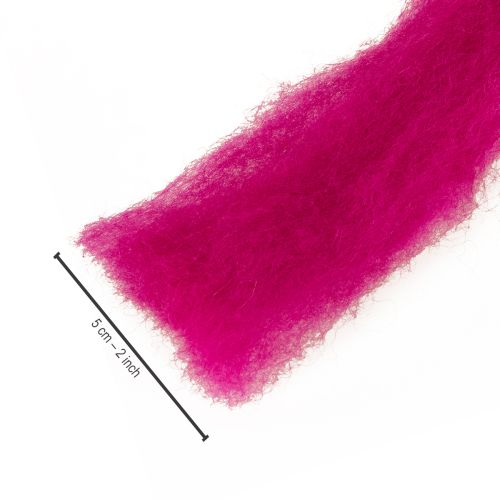 Artículo Lana de fieltro suave para diseños decorativos y arreglos de temporada, 2 m, color rosa