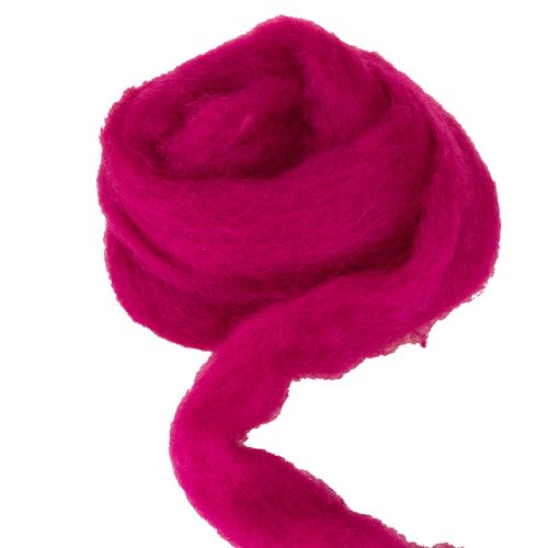 Artículo Lana de fieltro suave para diseños decorativos y arreglos de temporada, 2 m, color rosa