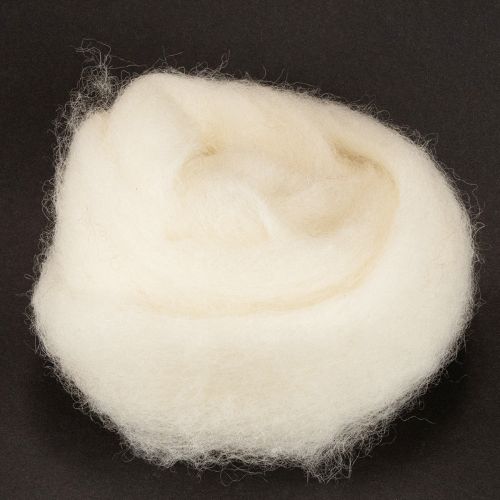 Floristik24 Cinta de lana blanca, 2 m, lana decorativa para manualidades y envolver regalos.