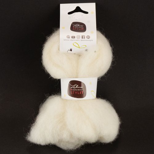 Artículo Cinta de lana blanca, 2 m, lana decorativa para manualidades y envolver regalos.