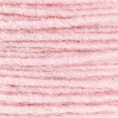 Artículo Cordón de lana rosa 3mm 100m