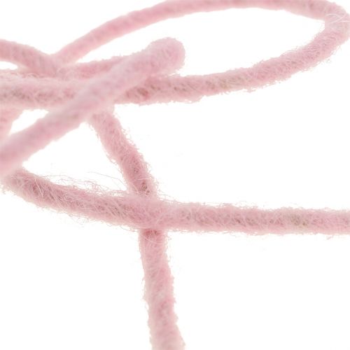 Artículo Cordón de lana rosa 3mm 100m