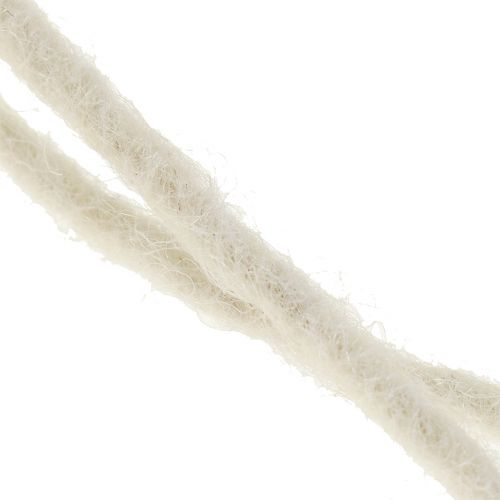 Artículo Cordón de lana blanco 3mm 100m