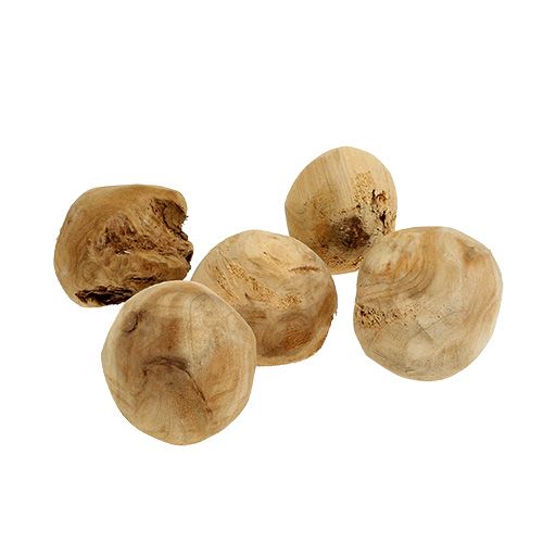 Floristik24 Cepellón madera de abeto Ø7cm natural 5uds