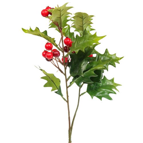 Floristik24 Rama de bayas artificiales Holly Ilex Planta artificial 60cm