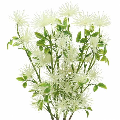 Floristik24 Xanthium flor de seda blanca 53cm 6uds