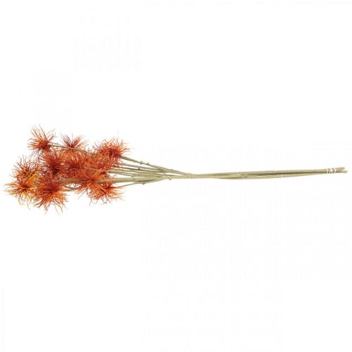 Artículo Xanthium flor artificial decoración otoño naranja 6 flores 80cm 3ud