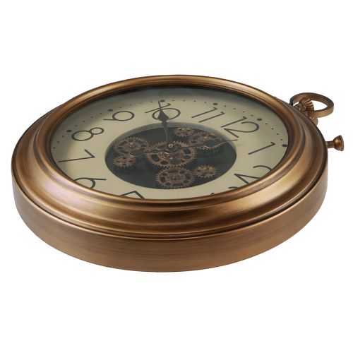Artículo Decoración de pared reloj de pared reloj de engranajes bronce crema retro Ø54cm