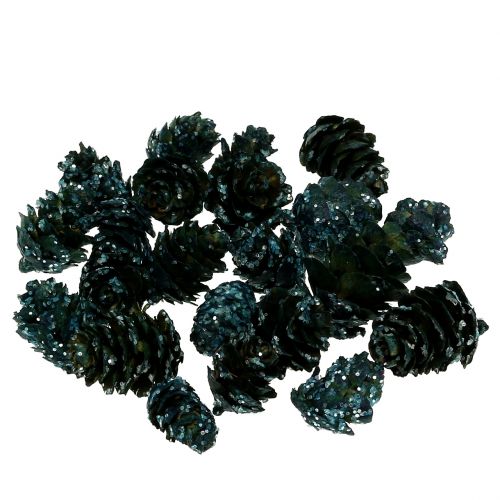 Floristik24 Pequeños conos verde helado 200g