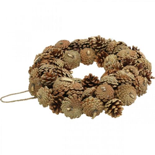 Artículo Corona de piñas para colgar naturaleza Ø35cm