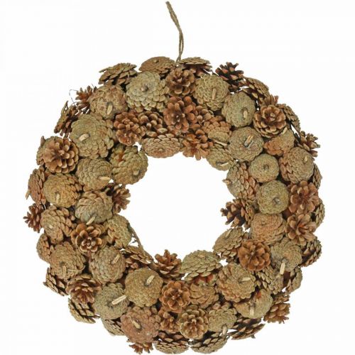 Floristik24 Corona de cono Corona de cono de pino Corona de navidad naturaleza Ø45cm