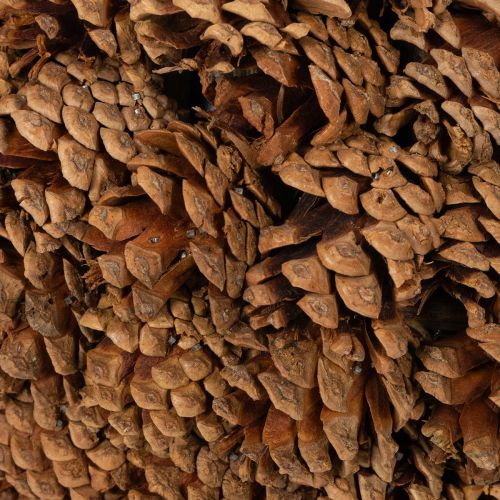 Maceta decorativa con piñas,