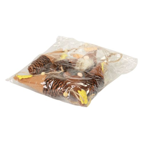 Artículo Colgante de gnomo de cono decoración de gnomo gnomo de otoño H10cm 6 piezas