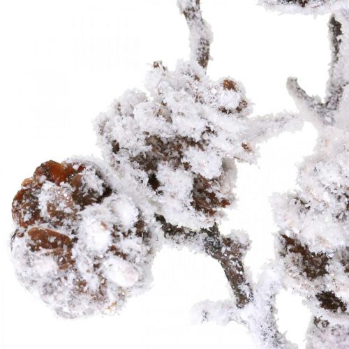 Artículo Rama de Navidad rama decorativa rama cónica cubierta de nieve 72 cm