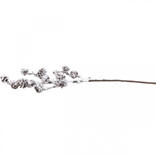 Artículo Rama de Navidad rama decorativa rama cónica cubierta de nieve 72 cm