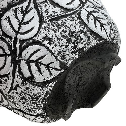 Floristik24 Cuenco de cemento redondo hoja Ø30cm