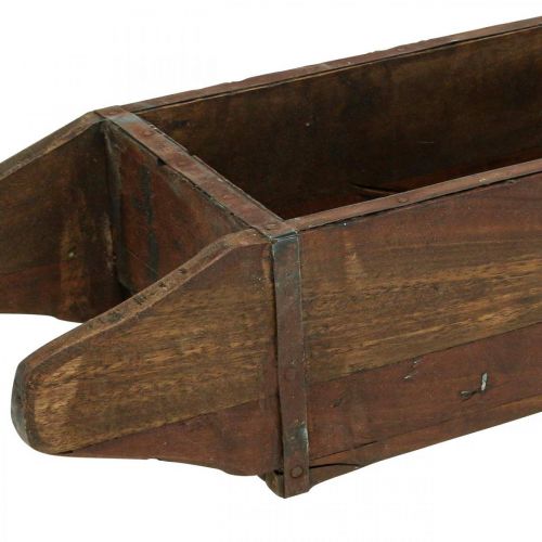 Artículo Caja de madera vintage macetero forma ladrillo madera 42×14,5cm