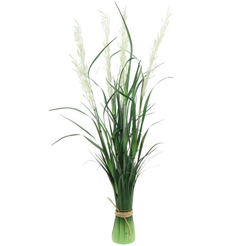 Floristik24 Hierba ornamental Hierba de la pampa con frondas verde / crema Al107cm