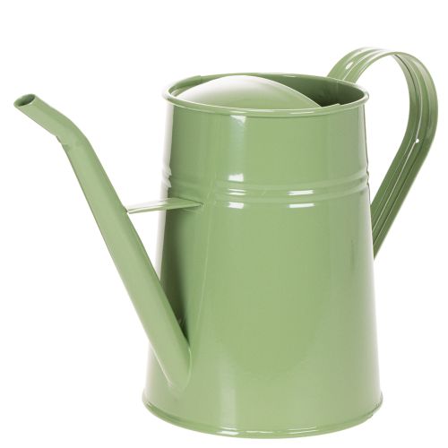 Regadera de metal vintage para interiores, verde menta, 1,7 L, jarrón decorativo, diseño retro, 23 cm de alto. comprar | Floristik24.es