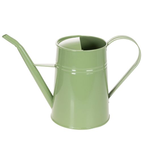Regadera de metal vintage para interiores, verde menta, 1,7 L, jarrón decorativo, diseño retro, 23 cm de alto. | Floristik24.es