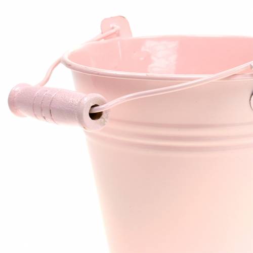 Floristik24 Surtido de cubos de zinc colores pastel Ø14cm H12cm 6pcs