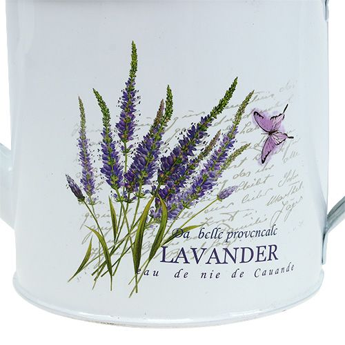 Floristik24 Regadera de zinc Ø10,5cm H10cm con lavanda