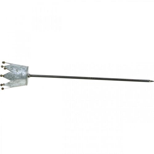 Artículo Portavelas corona para pegar zinc Ø9.5cm H50cm