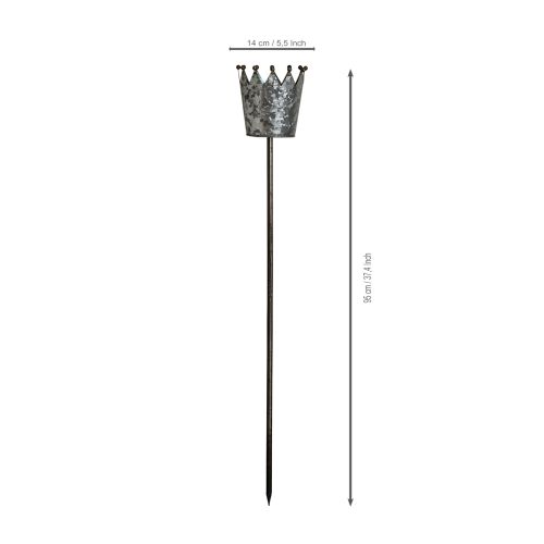 Corona decorativa de aspecto antiguo para macizo de flores o maceta, 95 cm. | Floristik24.es