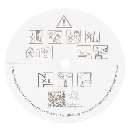 Artículo Vela de citronela para exteriores en cubo: Iluminación ambiental y repelente de insectos, 15 cm