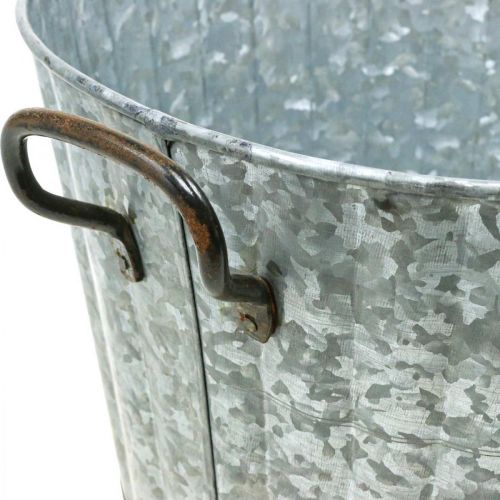 Floristik24 Macetero decorativo metal zinc Ø26,5/30,5/34,5cm set de 3