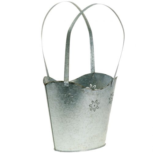 Floristik24 Macetero de zinc Al. 36 cm
