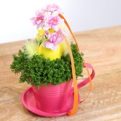 Artículo Vaso de plantación con platillo para jardines creativos, 11 cm, 6 piezas