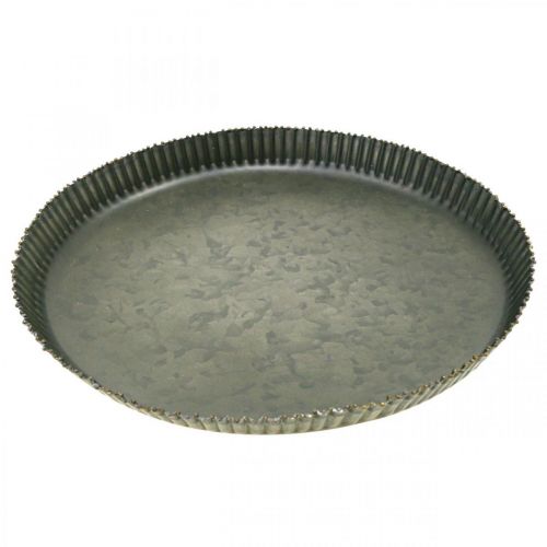 Artículo Placa decorativa placa zinc placa metal antracita oro Ø28cm
