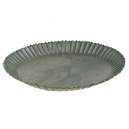 Artículo Placa decorativa placa zinc placa metal antracita oro Ø17cm