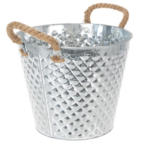 Olla de zinc, con forma de
