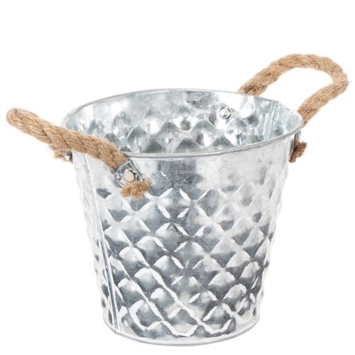 Olla de zinc con asas de