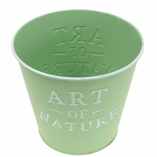 Artículo Maceta zinc Art of Nature verde menta Ø17,5cm H15cm