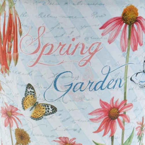 Floristik24 Jardinera de metal con decoración de primavera Echinacea Ø13.5cm H11.5cm