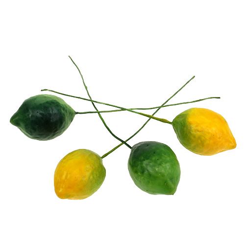 Floristik24 Mezcla de limón 2cm amarillo, verde 24 piezas
