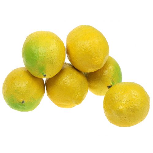 Floristik24 Limones decorativos 10cm 6pcs