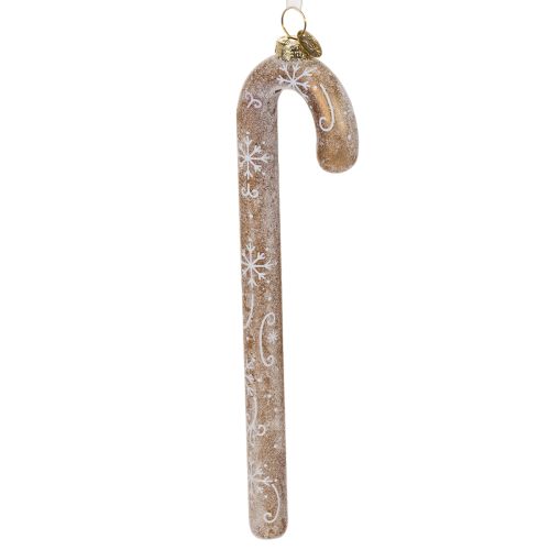 Adorno de cristal con forma de bastón de caramelo, decoración navideña nostálgica para el árbol, 22 cm. comprar | Floristik24.es