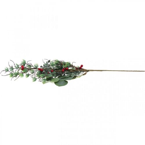 Floristik24 Rama navideña artificial verde bayas rojas decoracion 70cm