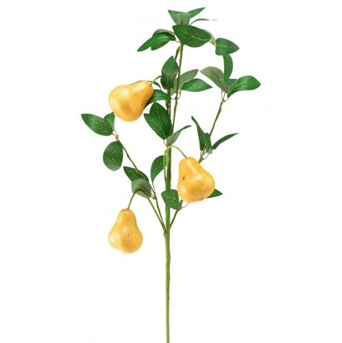 Rama decorativa artificial rama de pera amarillo 75cm