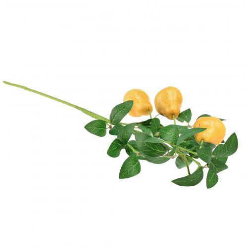 Artículo Rama decorativa artificial rama de pera decoración de rama amarilla 75cm