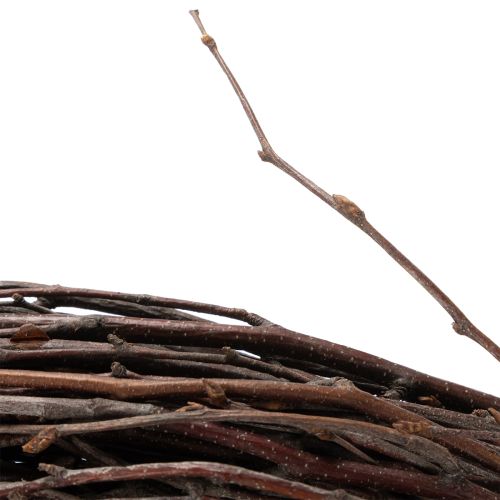 Artículo Corona clásica de sauce decorativa para arreglos creativos, 59 cm