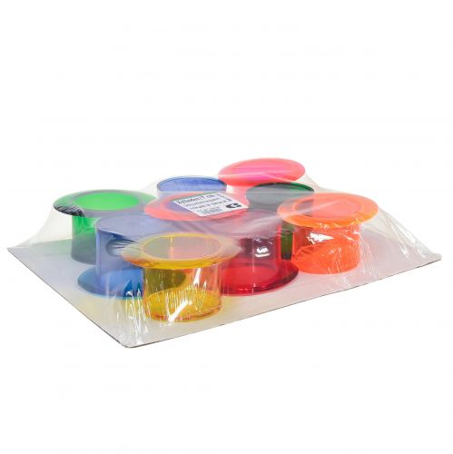 Artículo Macetero cilindro decorativo decoración mesa colores 12×10×6.5cm 9uds