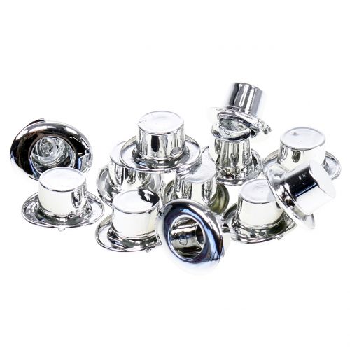 Floristik24 Cilindro mini Plata 12pcs