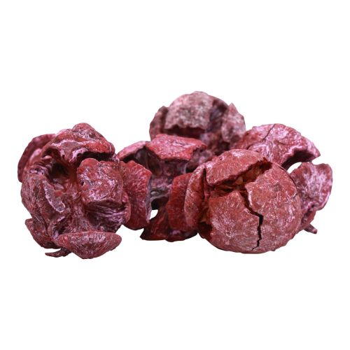 Artículo Conos de ciprés decoración natural esmerilada 3cm rojo oscuro 500g