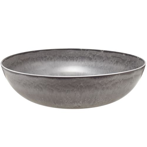 Artículo Elegante cuenco gris mate 37 cm - superficie texturizada, versátil para decoración - 3 piezas