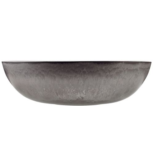 Artículo Elegante cuenco gris mate 37 cm - superficie texturizada, versátil para decoración - 3 piezas